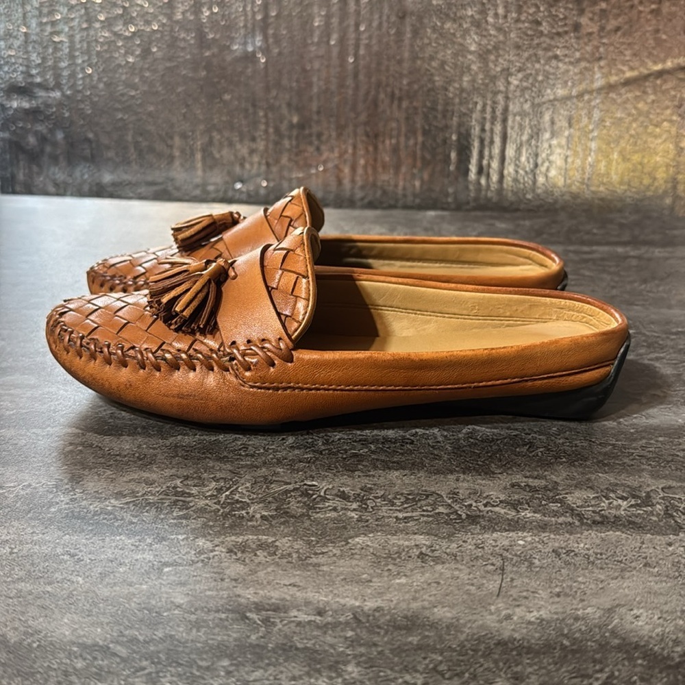 ROBERT ZUR SHELL LEATHER HALF LOAFER. S 5.5 - Picture 5 of 10